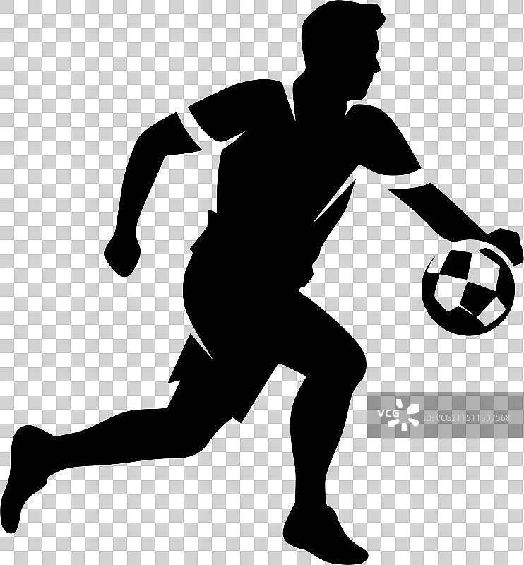 黑白足球隔离图标图片素材