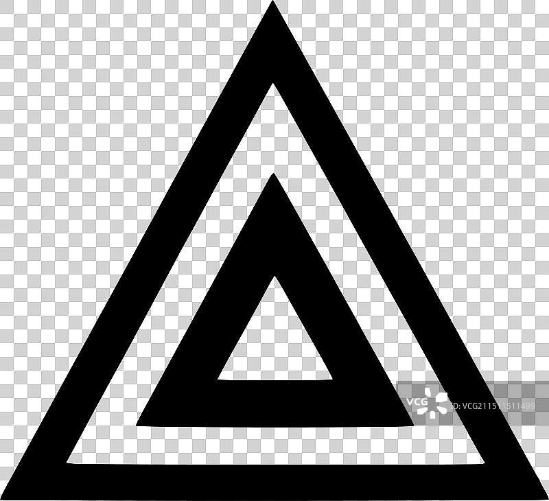 高品质三角形Logo，适用于T恤图片素材