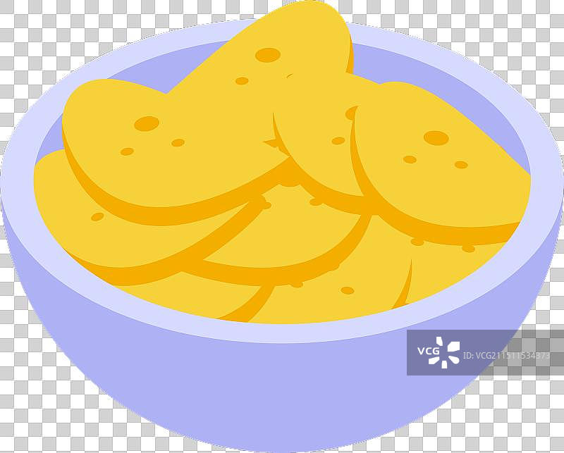 装满薯片的碗图片素材