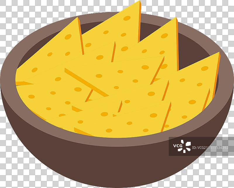 玉米片蘸奶酪图片素材