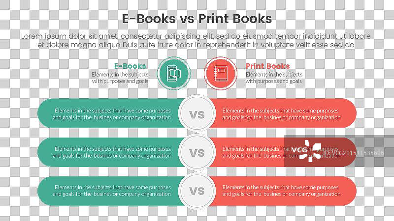 电子书与实体书对比概念图片素材