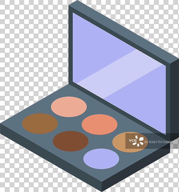 2.5D眼影盘彩妆展示图片素材