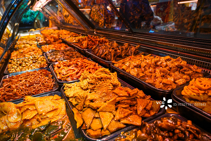 超市面点熟食区陈列图片图片素材