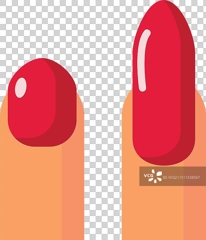 美甲沙龙网站扁平图标图片素材