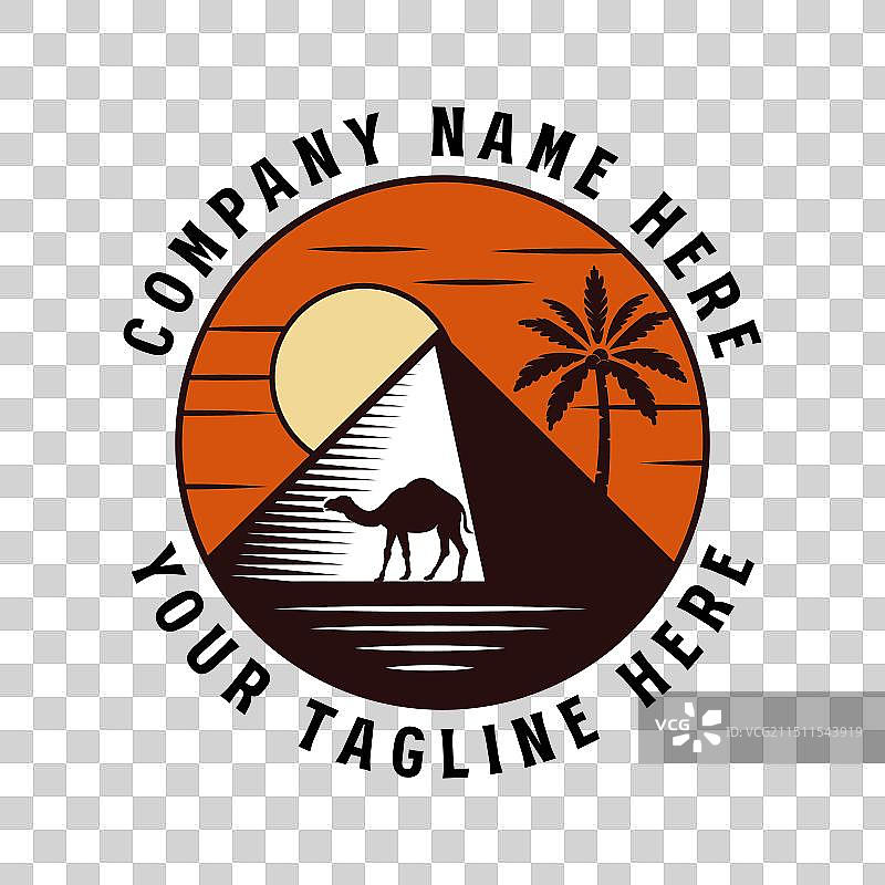 中东沙漠埃及圆形日落图片素材