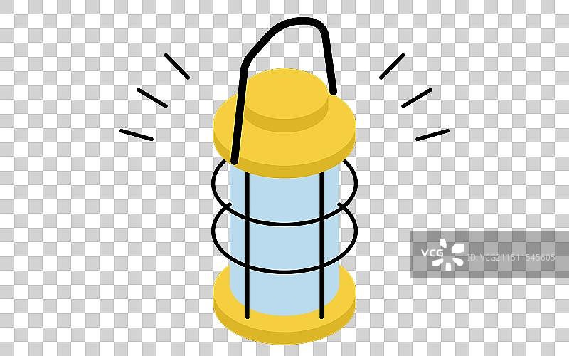 简易等距紧急灯具包图片素材