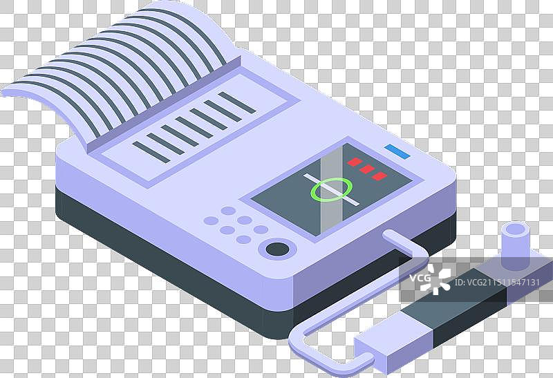 心电图仪打印心电图图片素材