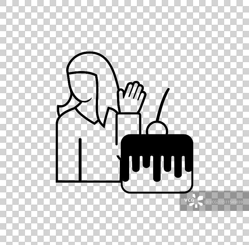 女人拒绝糖设计图片素材