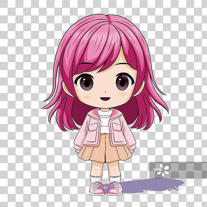 可爱的卡通赤壁女性角色图片素材