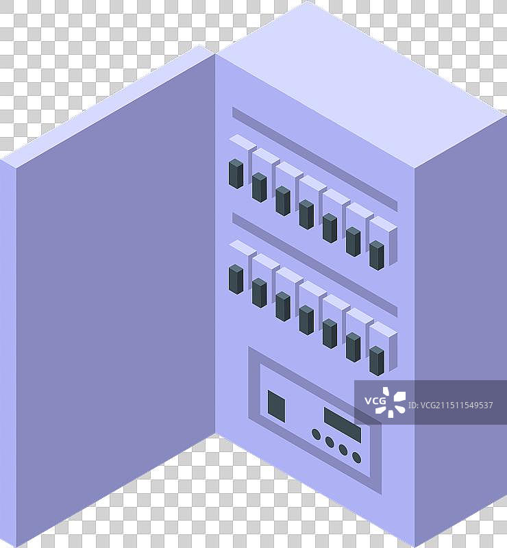 带断路器的配电板图片素材