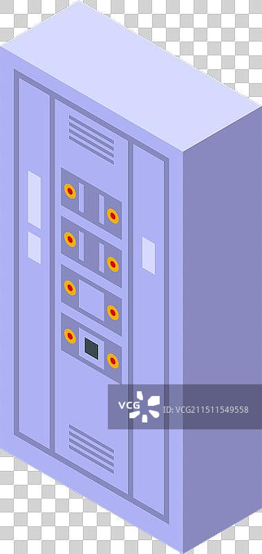 显示保险丝和开关的电气柜图片素材