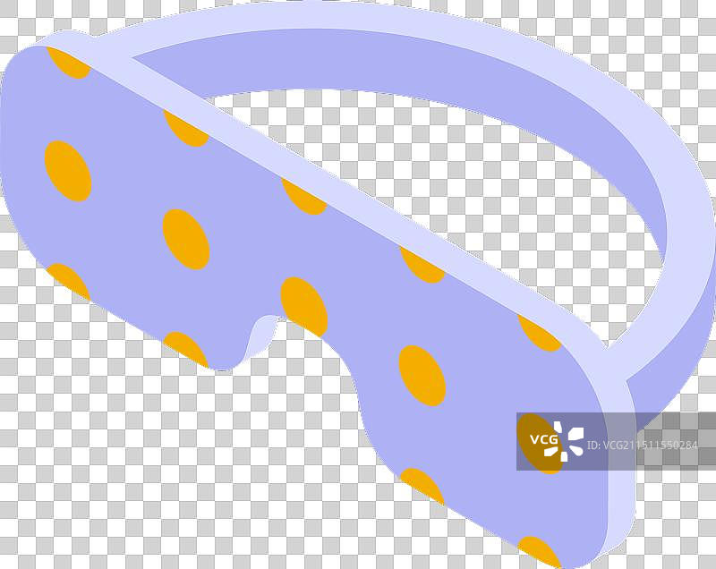 带黄色圆点的紫色睡眠眼罩图片素材