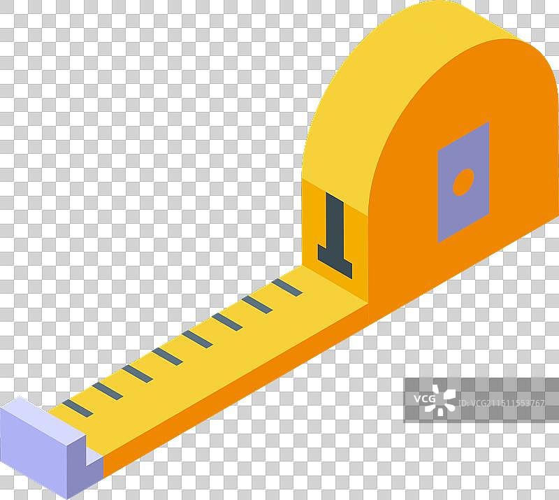 黄色伸缩卷尺工具图片素材