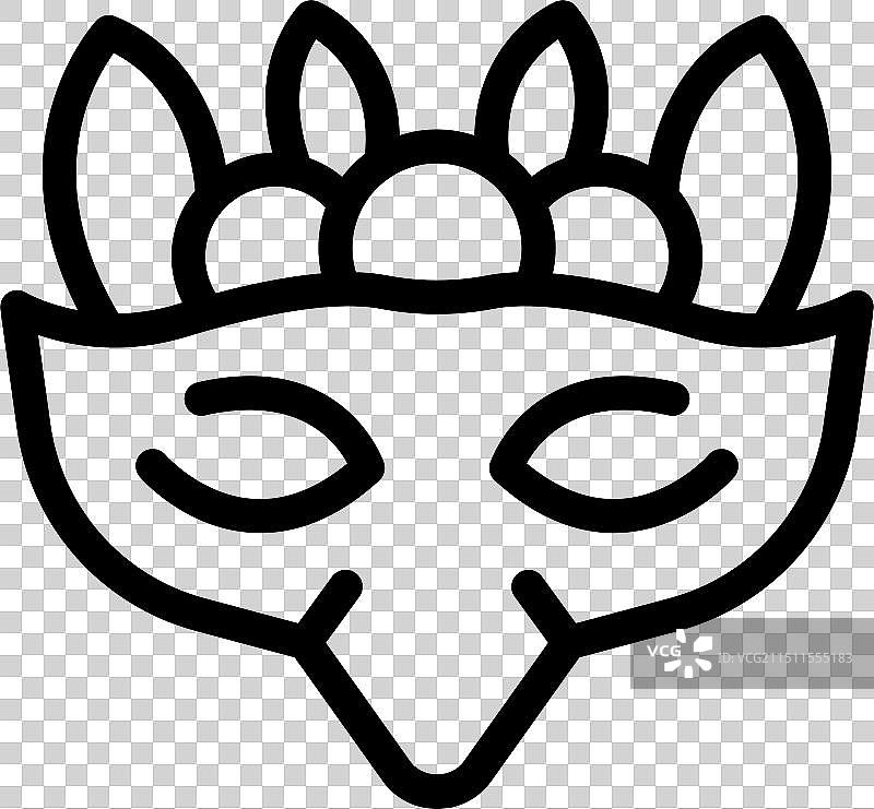 带羽毛的威尼斯狂欢节面具图片素材