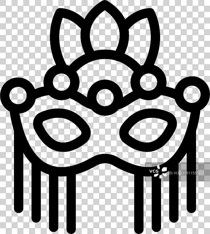 带羽毛的优雅威尼斯狂欢节面具图片素材