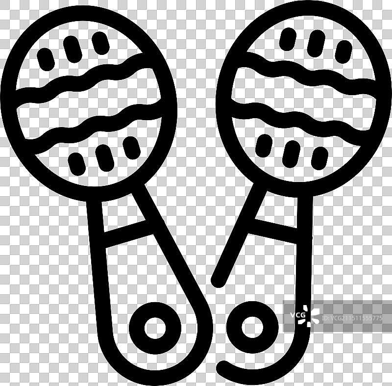 一对沙锤，白色背景图片素材