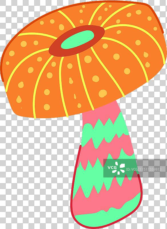 迷幻蘑菇卡通图片素材
