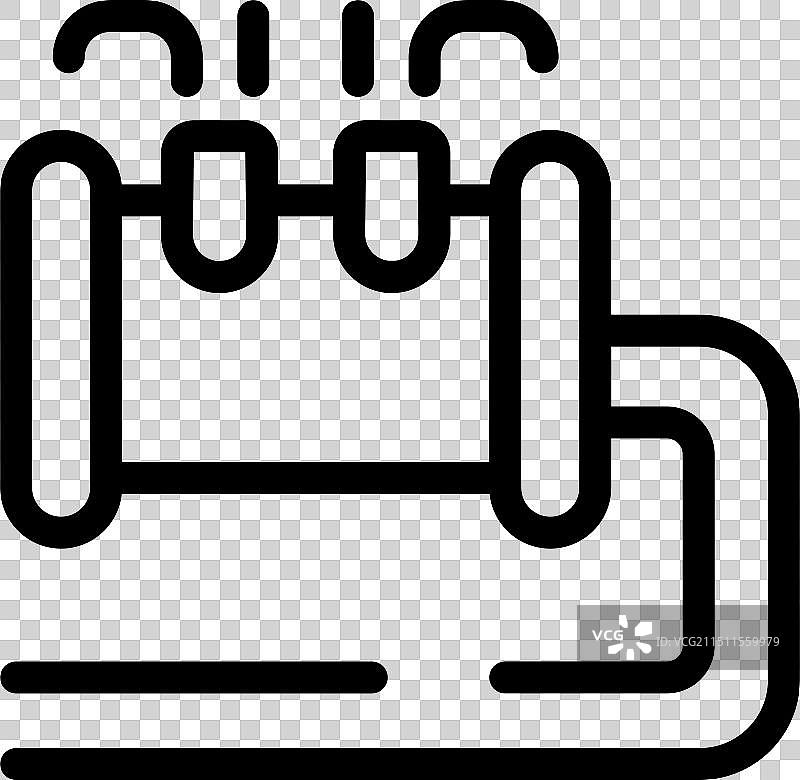 水管漏水导致地基下积水图片素材