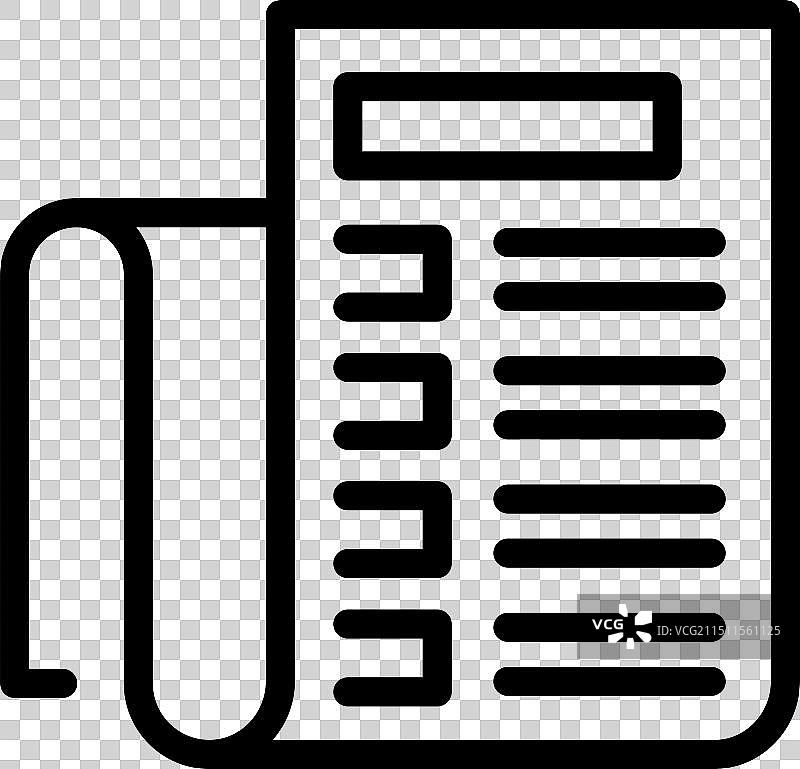 代表时事新闻报纸图标图片素材