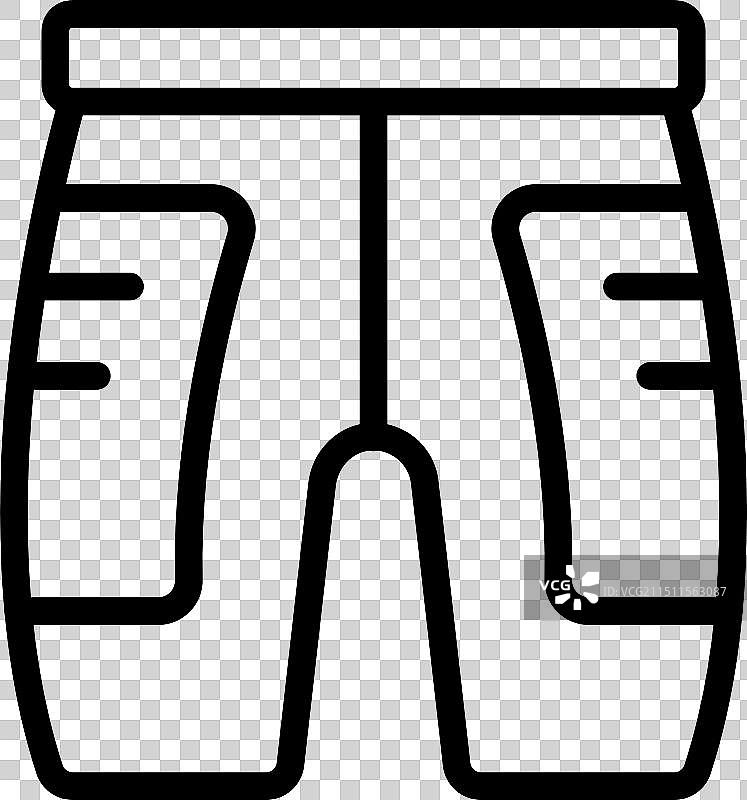 军用护膝战术裤图标图片素材