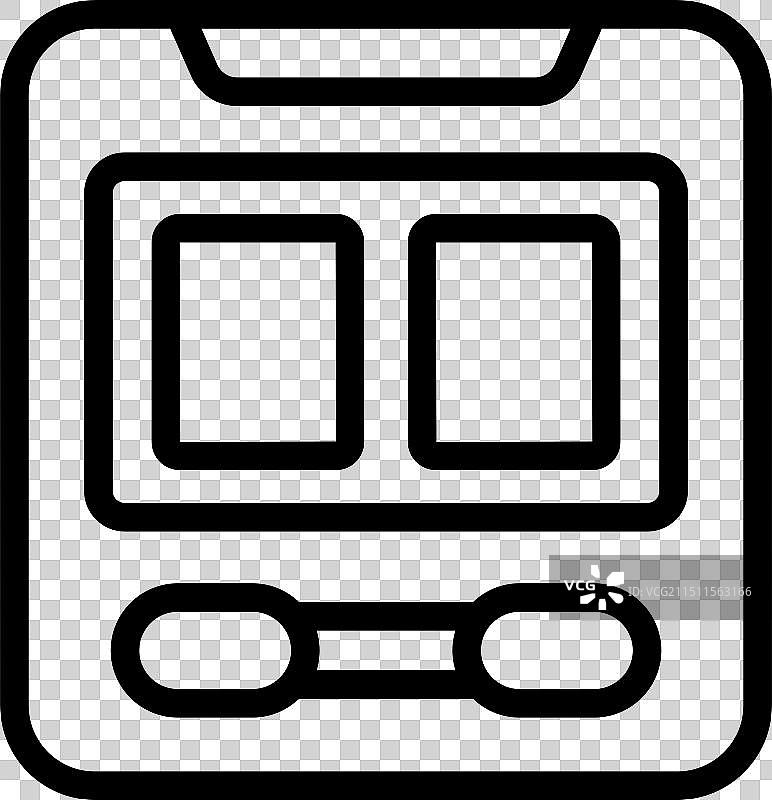 展示两个空方格的彩妆盘图片素材