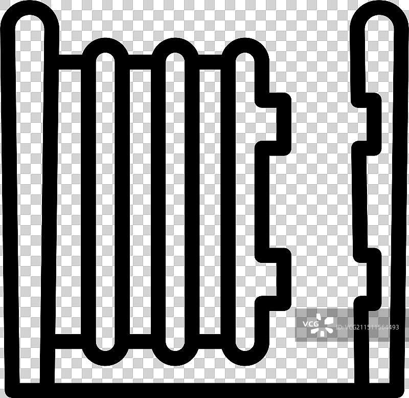 散热器线条图标风格图片素材