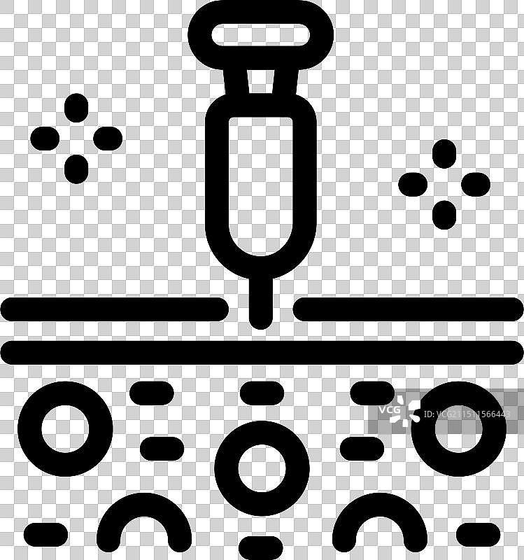 微针疗法注射透明质酸图片素材