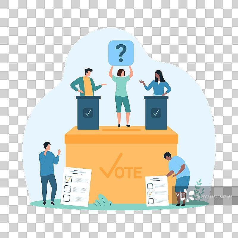 竞选活动和投票箱民主图片素材