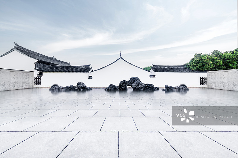 苏州园林平台图片素材