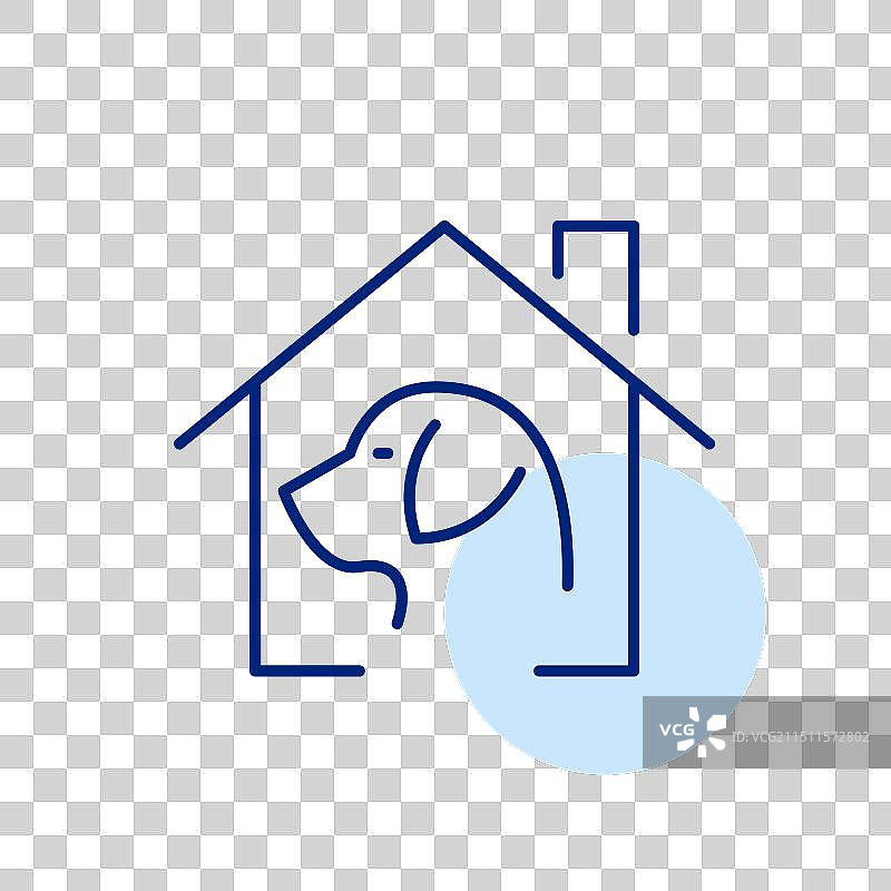 从宠物收容所领养的家犬图片素材