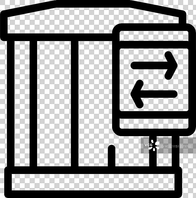 旋转闸机允许人们进入图片素材