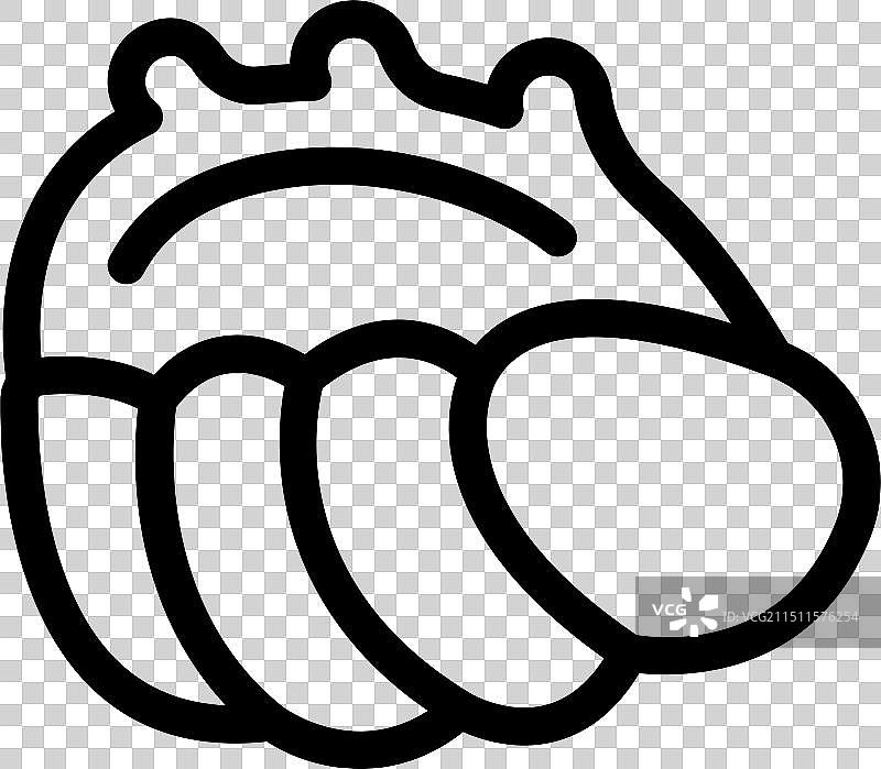 展示螺旋贝壳的贝壳海洋生物图标图片素材