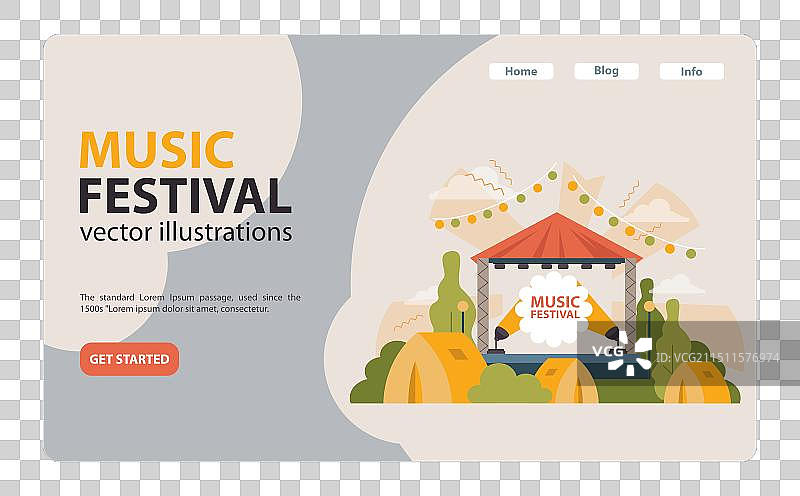 户外自然音乐节舞台图片素材