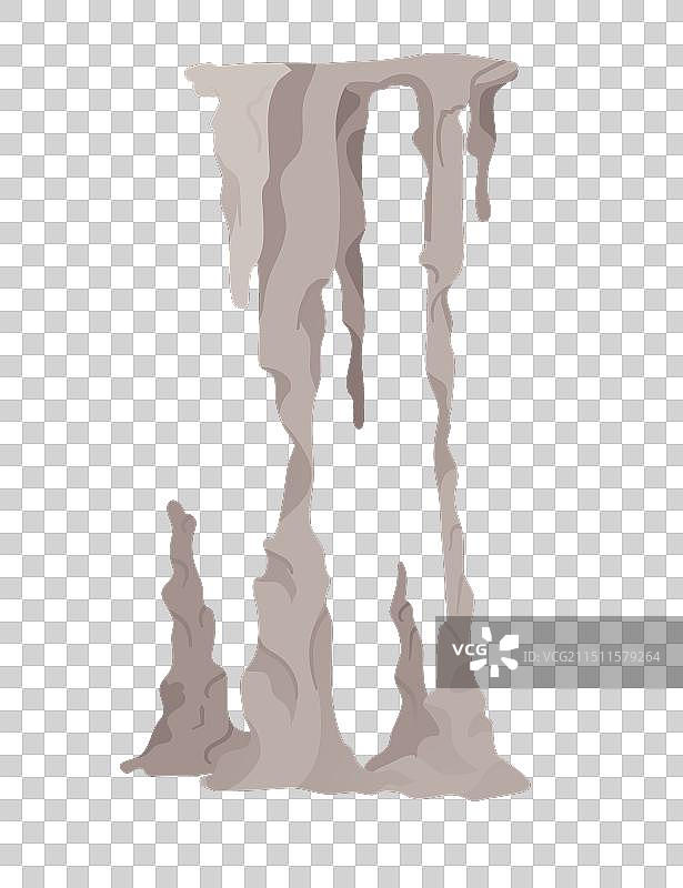 洞穴岩石矿物钟乳石和石笋图片素材