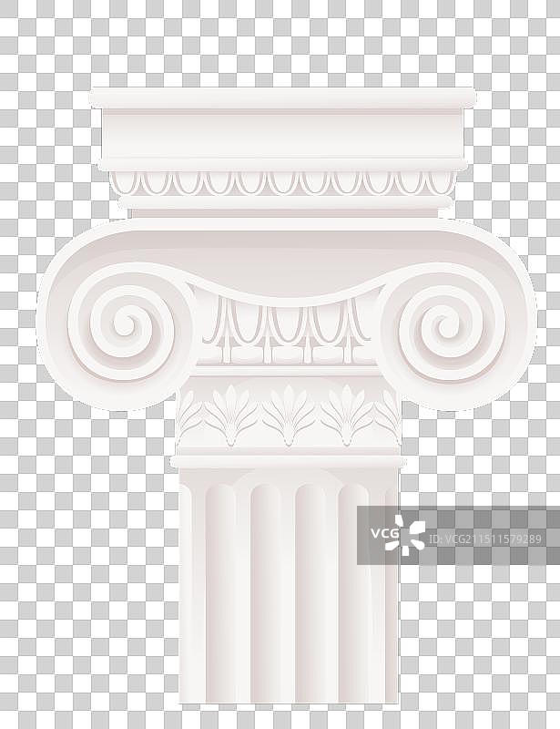 白色古典风格柱子建筑图片素材
