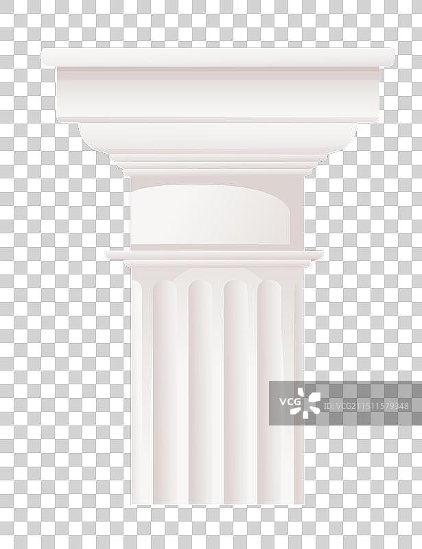 白色古典风格柱子建筑图片素材