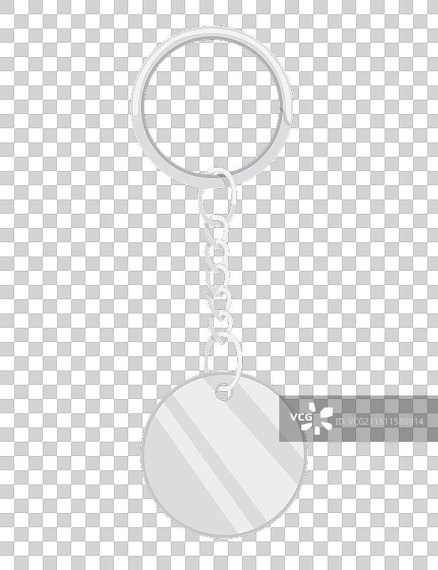 钢制钥匙链，带环和链图片素材