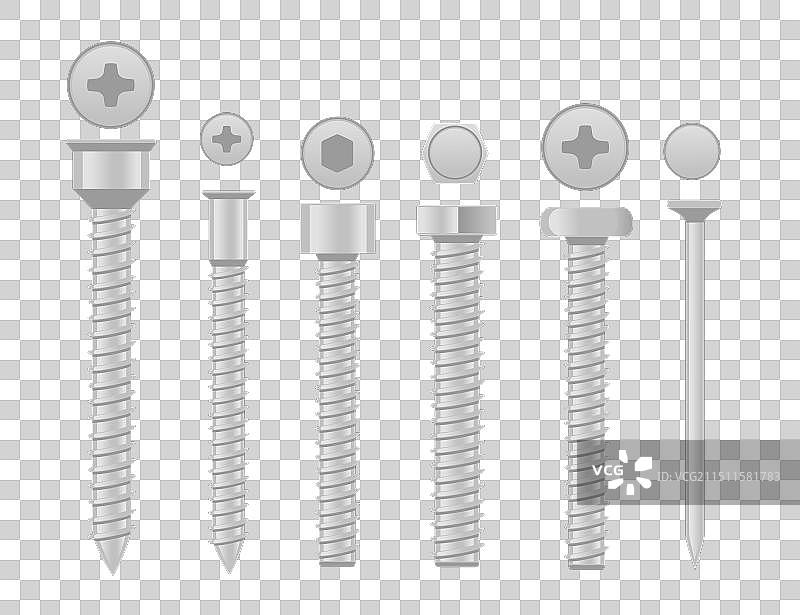 各种螺丝钉集合图片素材
