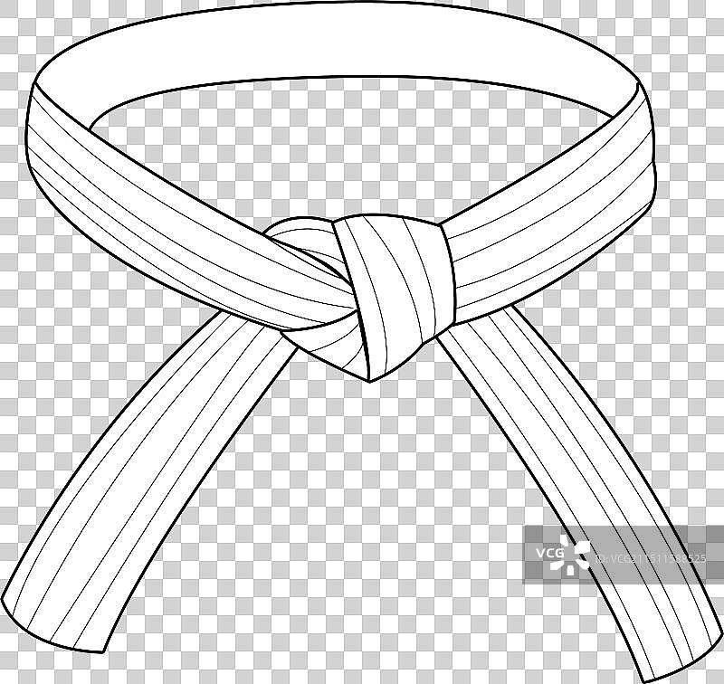 武术腰带：空手道、跆拳道、柔道图片素材