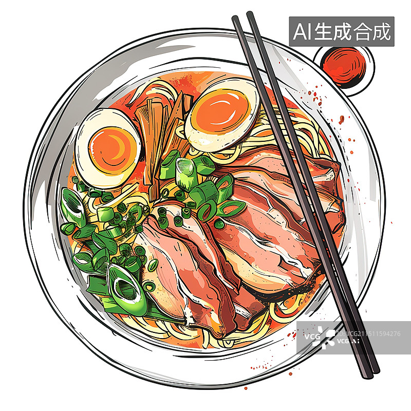 【AI数字艺术】拉面图片素材