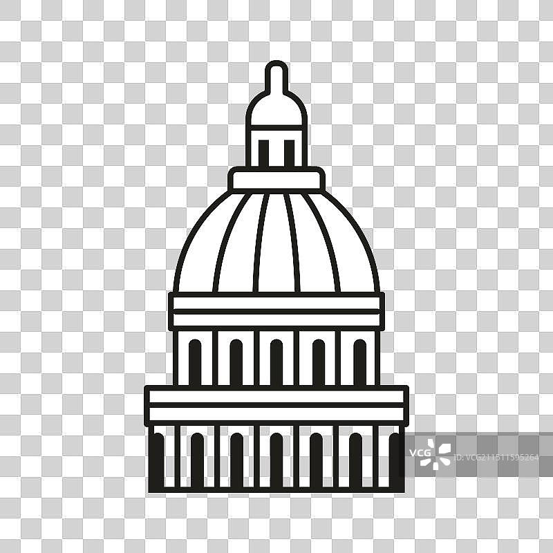 美国国会大厦图标图片素材