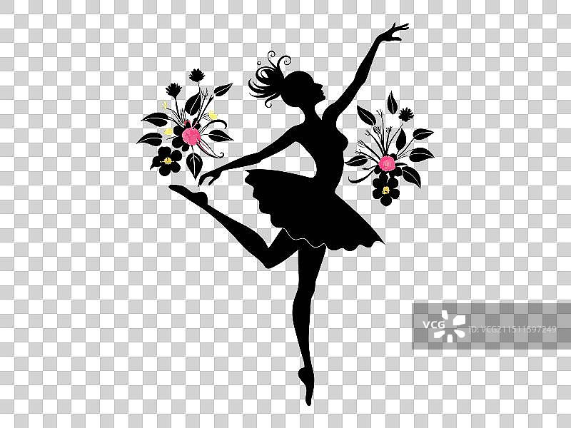 舞者的优雅姿态图片素材