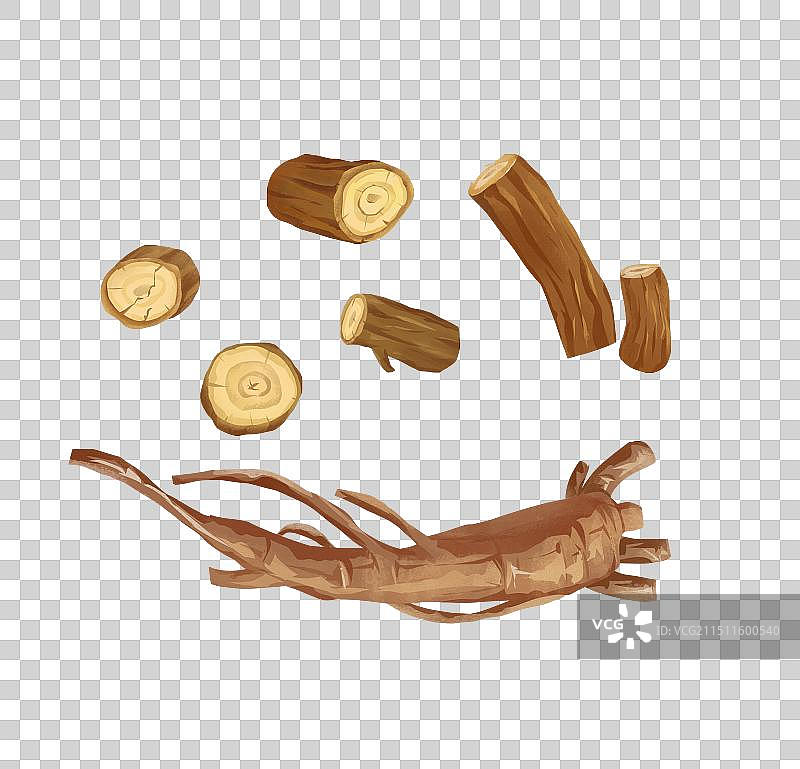 中国传统文化中草药药材之柴胡元素图片素材