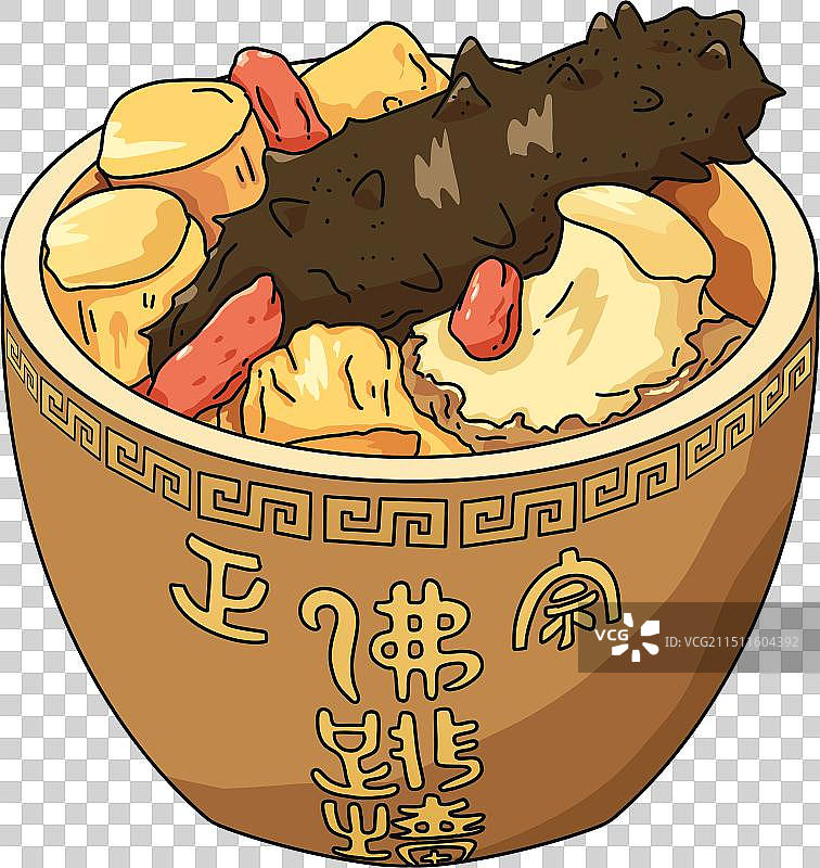福州特色美食国风插画元素图片素材