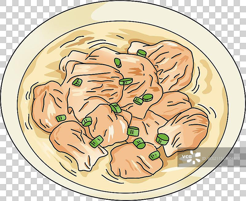 福州特色美食国风插画元素图片素材