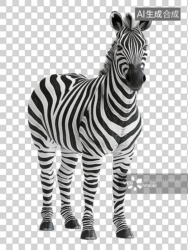 【AI数字艺术】3D风格斑马图片素材
