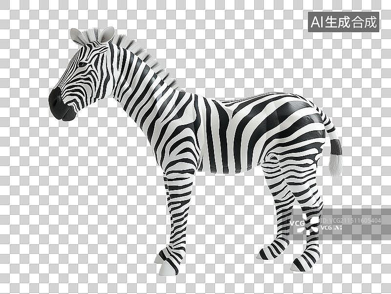 【AI数字艺术】3D风格斑马图片素材