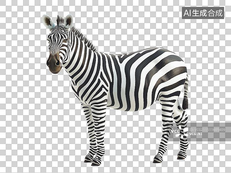 【AI数字艺术】3D风格斑马图片素材