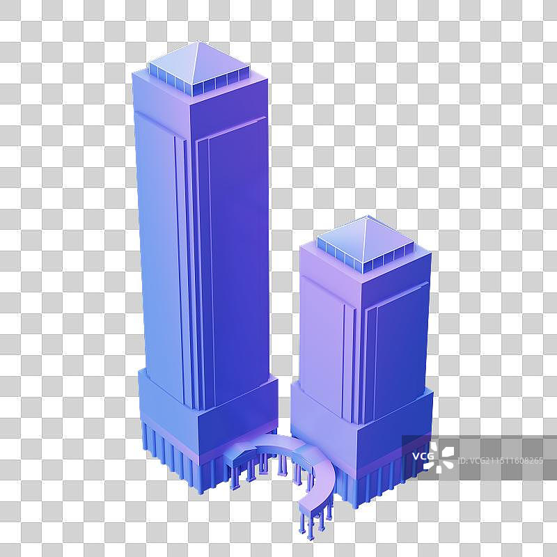 3D广州市长大厦建筑免抠元素图片素材