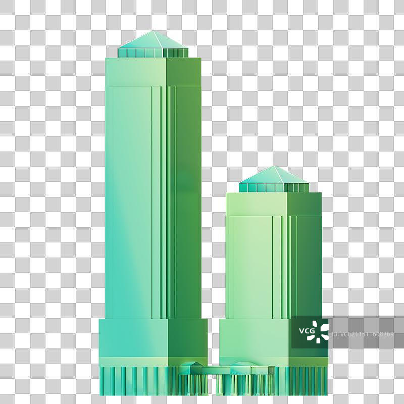 3D广州市长大厦建筑免抠元素图片素材